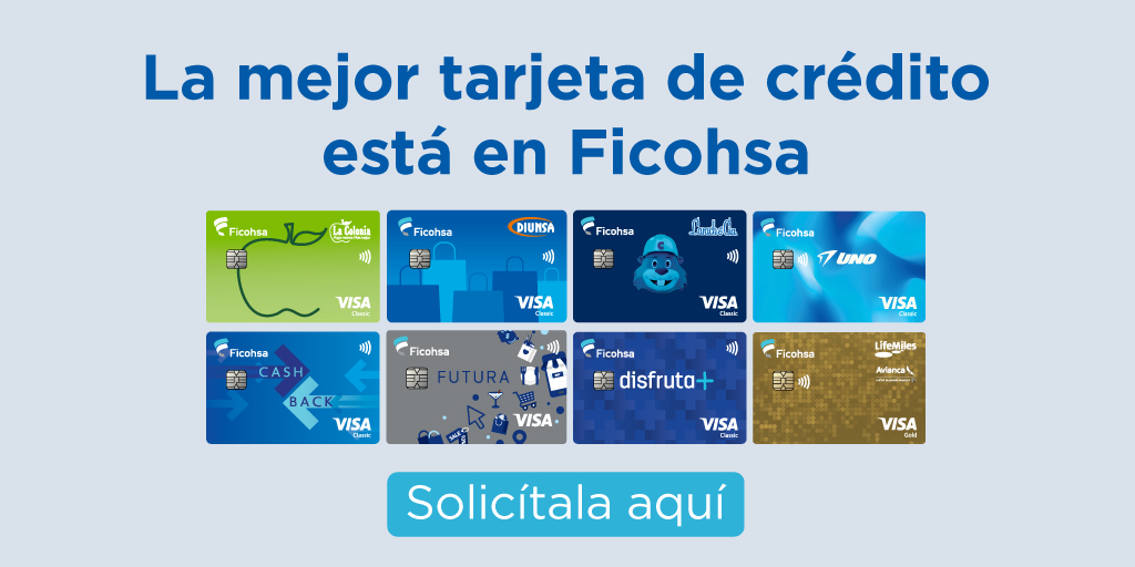 La mejor tarjeta de crédito está en Ficohsa